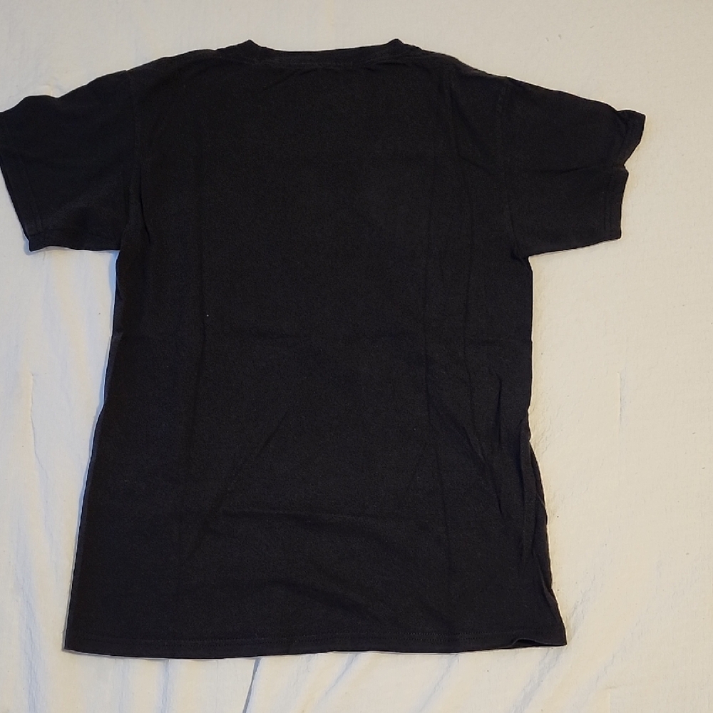 Black Graphic T-Shirt with Anime Design - Picture 3 of 3